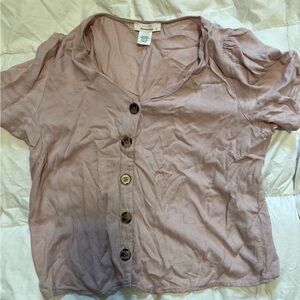 URBAN Romantics Mauve Button-Down Shirt